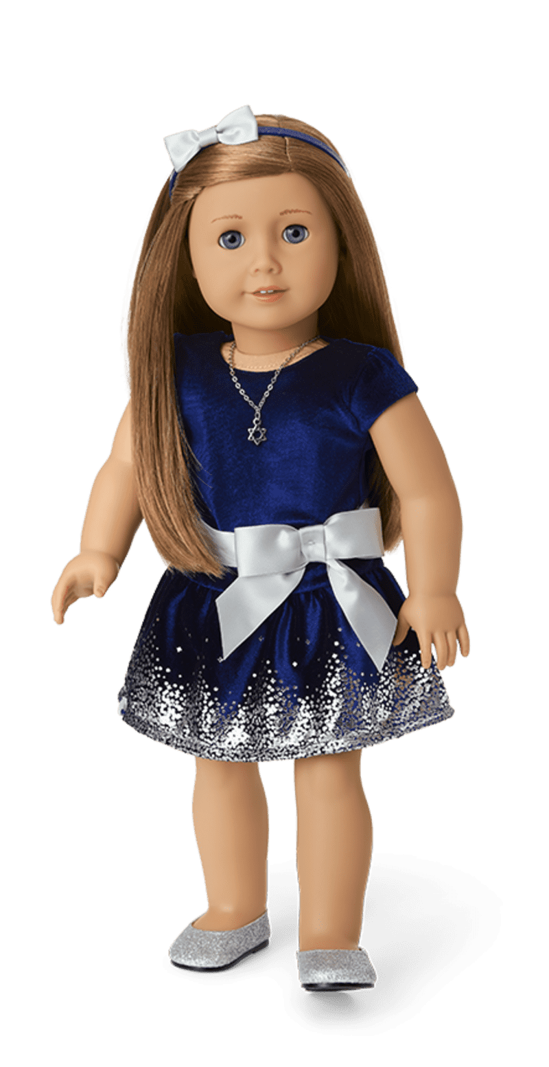 Hanukkah Celebration Outfit for 18-inch Dolls