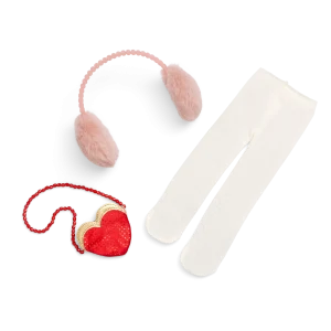 American Girl® x J.Crew Embellished Heart Purse & Accessories for 18-inch Dolls