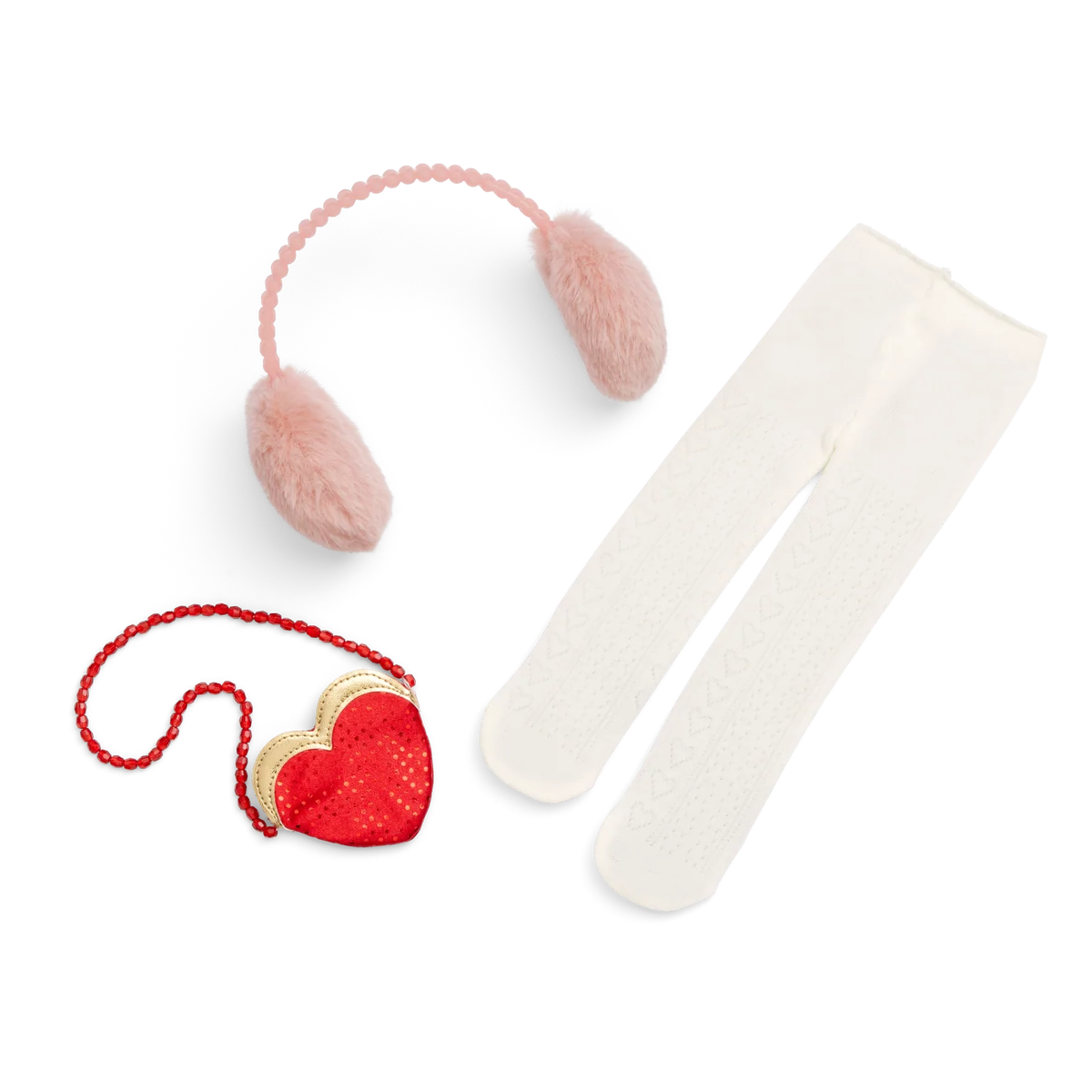 American Girl® x J.Crew Embellished Heart Purse & Accessories for 18-inch Dolls