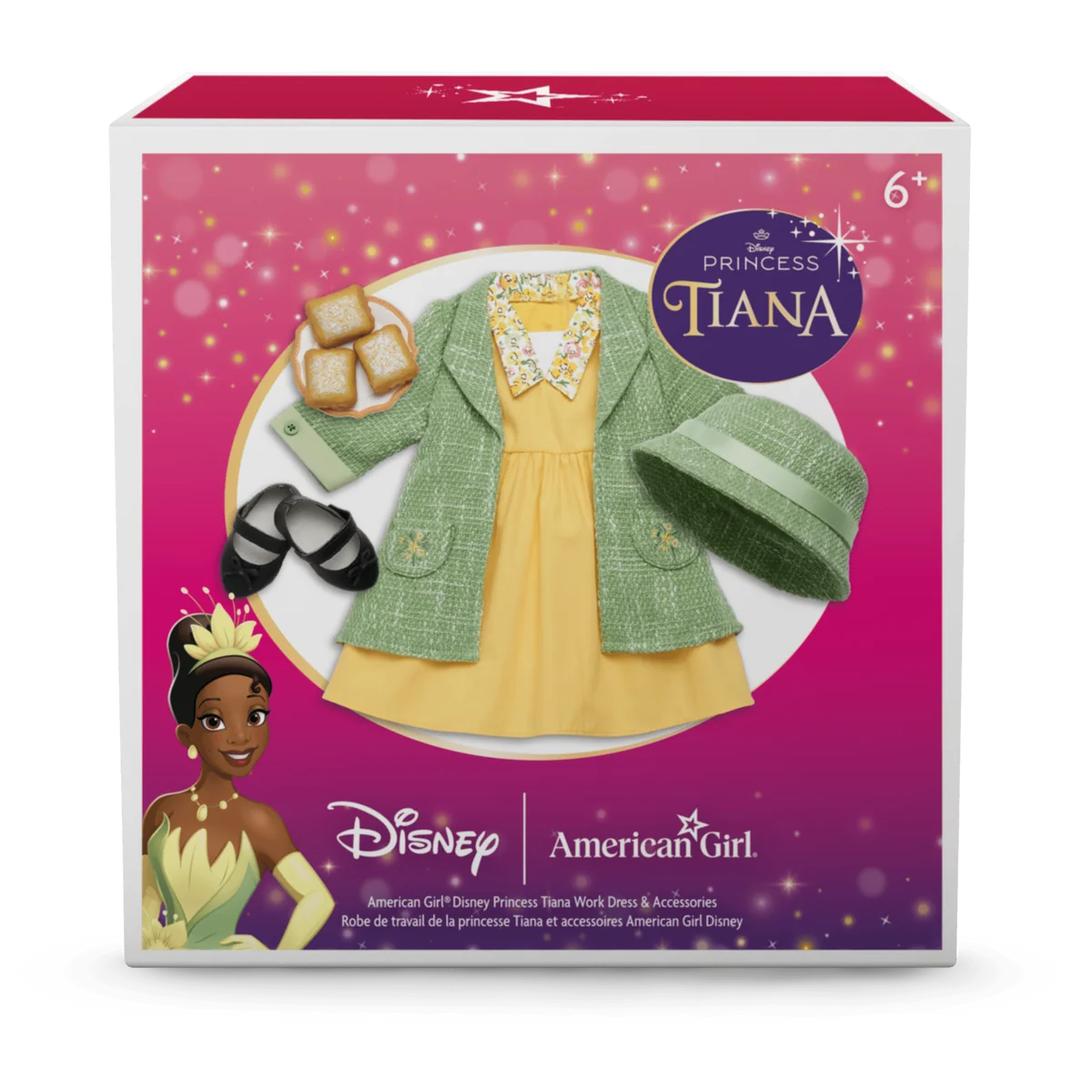 American Girl® Disney Princess Tiana Work Dress & Accessories for 18-inch Dolls
