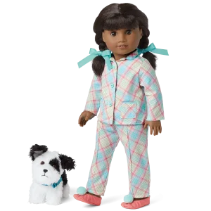Melody’s™ Plaid Pajamas & Dog (Historical Characters)