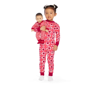 American Girl® x Hanna Andersson Berry Bright Stars Pajamas for Little Girls & Bitty Baby® Dolls