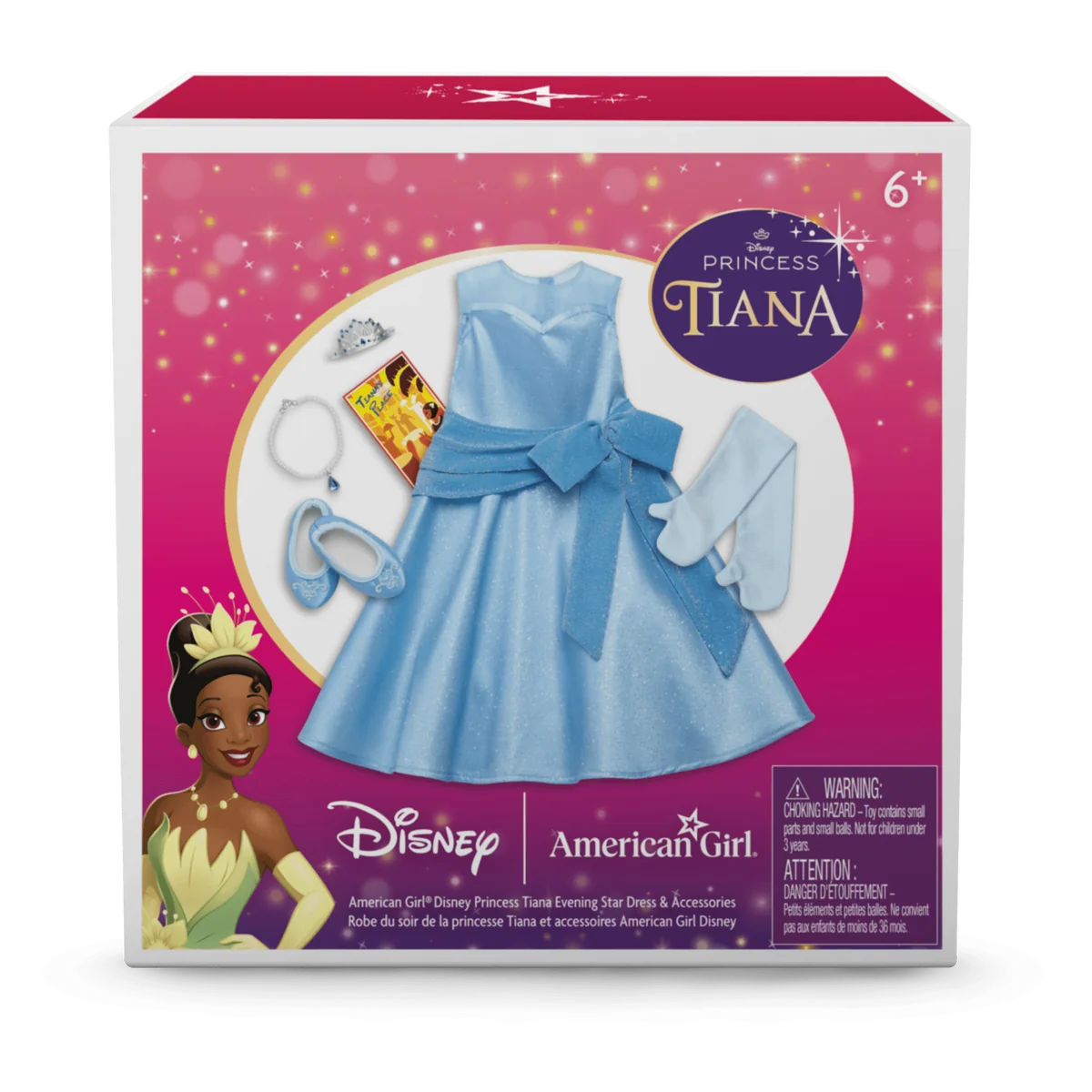 American Girl® Disney Princess Tiana Evening Star Dress & Accessories for 18-inch Dolls