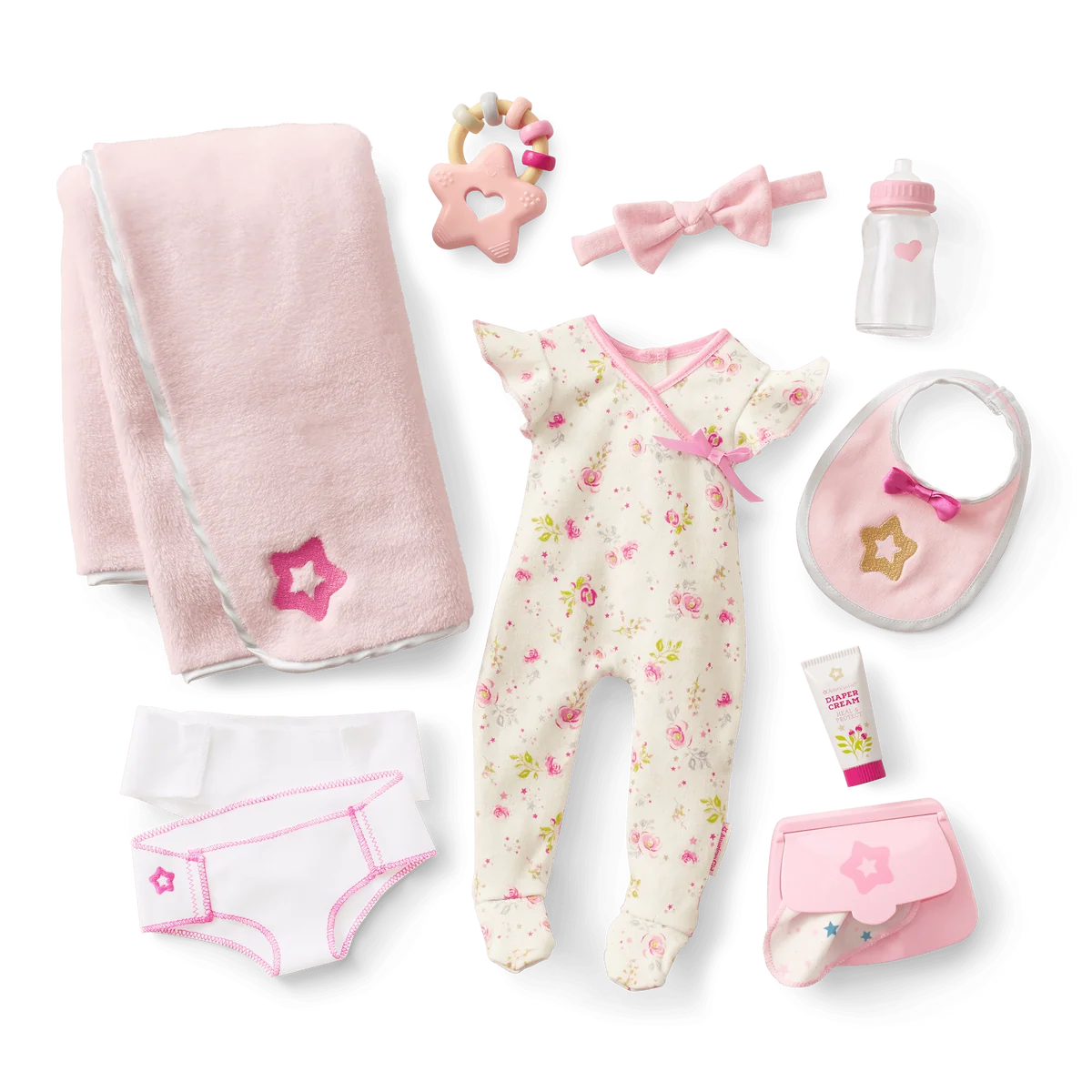 Bitty Baby® Doll #2 with brown hair Care & Play Set