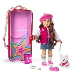 Truly Me™ 18-inch Doll #126, Accessories, Puppy & Doll Carrier