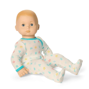 Bitty Baby® Doll #3 with blonde hair in Pastel Blue
