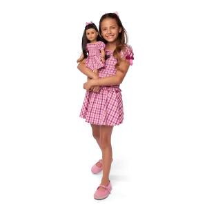 Raquel’s™ Gingham Ruffle Outfit for Girls & 18-inch Dolls + Raquel Doll (Girl of the Year™ 2026)