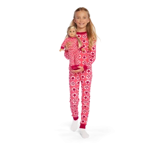 American Girl® x Hanna Andersson Berry Bright Stars Pajamas for Girls & 18-inch Dolls