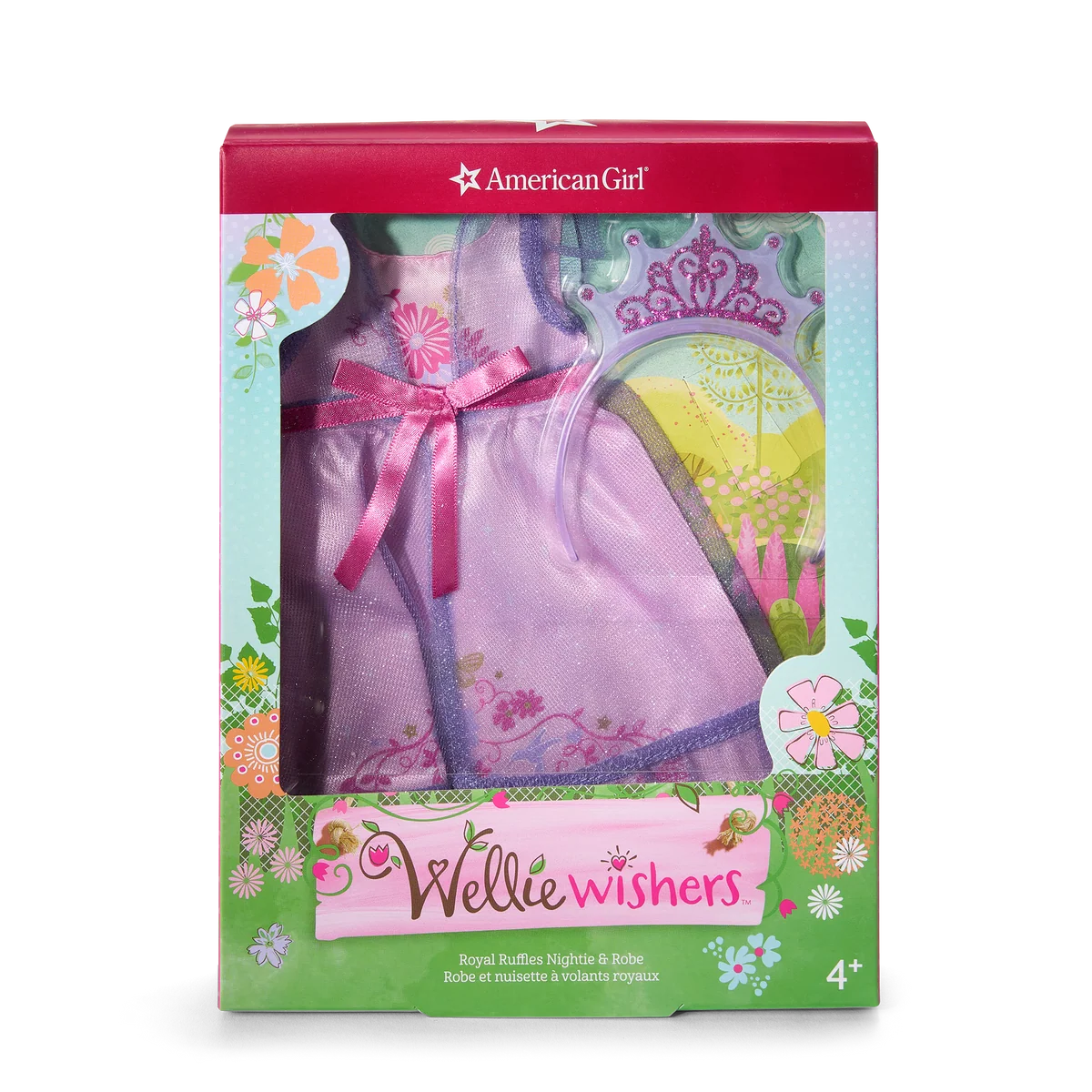 Royal Ruffles Nightie & Robe for WellieWishers™ Dolls