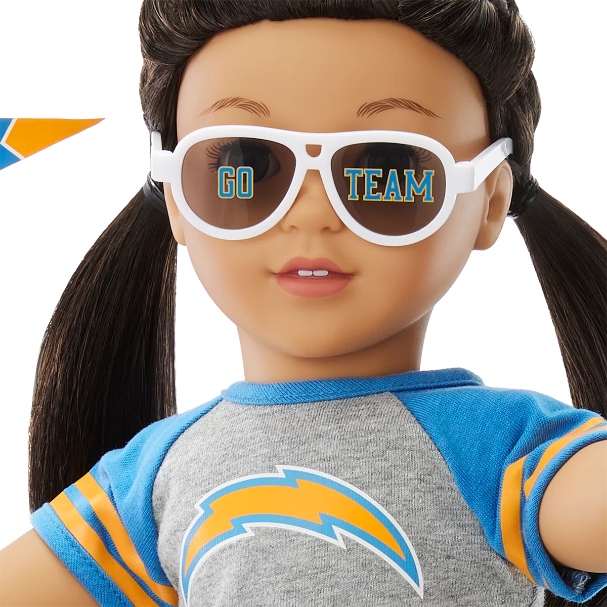 American Girl® x NFL Los Angeles Chargers Fan Outfit & Accessories for 18-inch Dolls