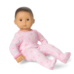 Bitty Baby® Doll #4 with black hair in Pastel Pink