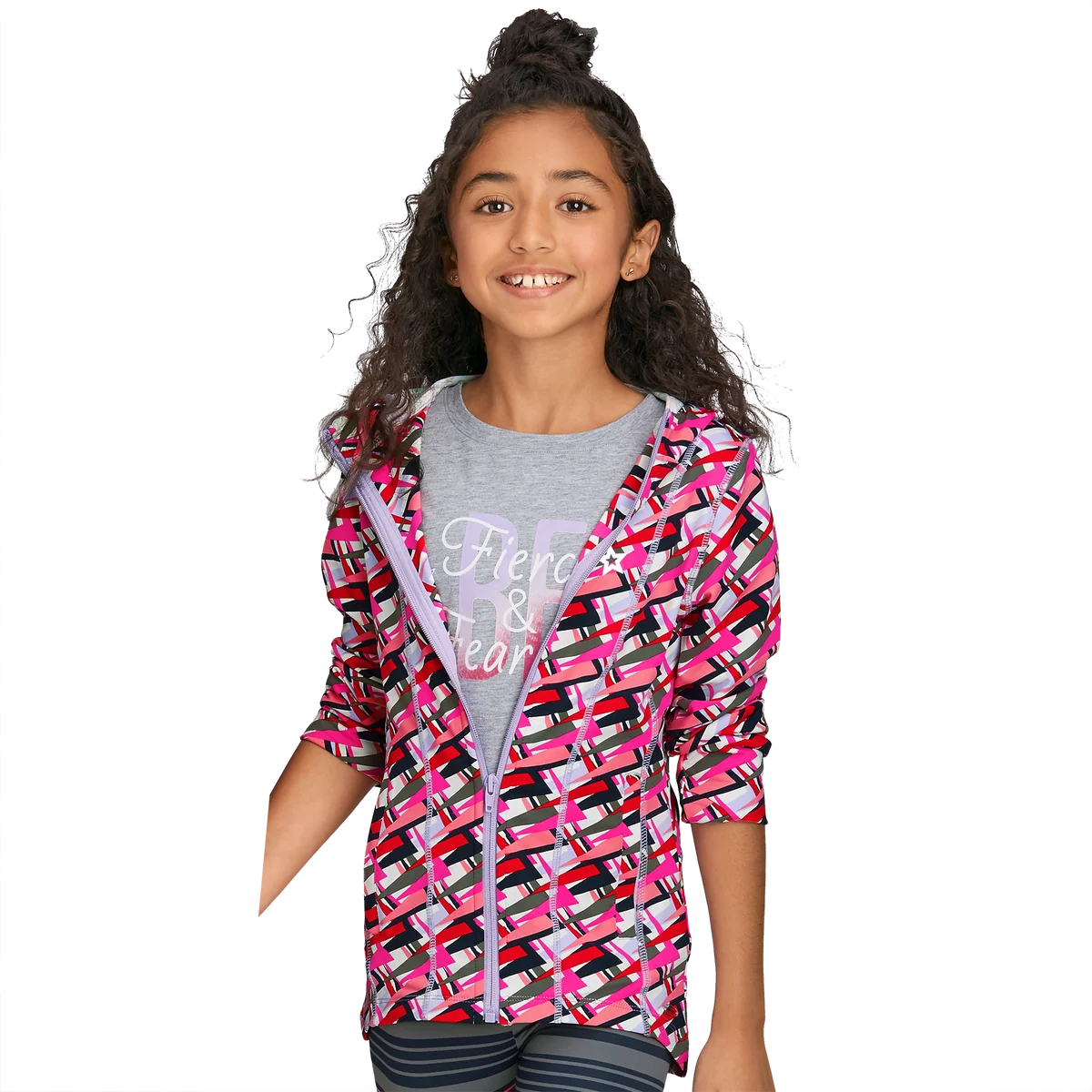 Feeling Fierce Print Jacket for Girls