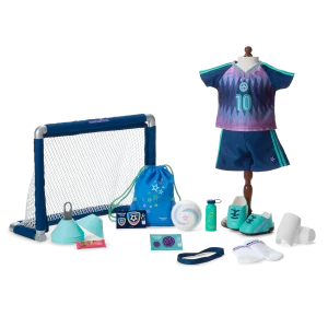 Daisy Davenport’s™ Soccer Net Set & Uniform Bundle for 18-inch Dolls (Girl of the Year™ 2027)