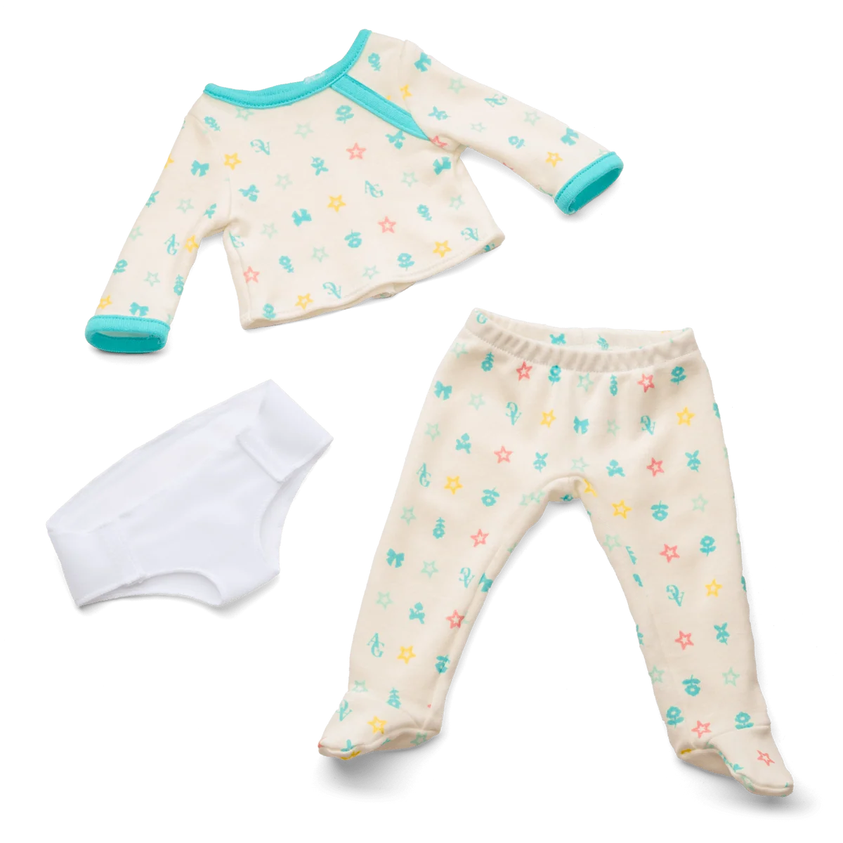 Bitty Baby® Doll #3 with blonde hair in Pastel Blue