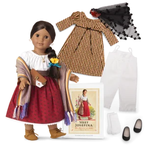 Josefina Montoya™ 18-inch Doll & Christmas Dress Bundle (Historical Characters)