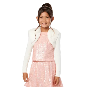 American Girl® x Something Navy Frosty Faux-Fur Shrug for Girls