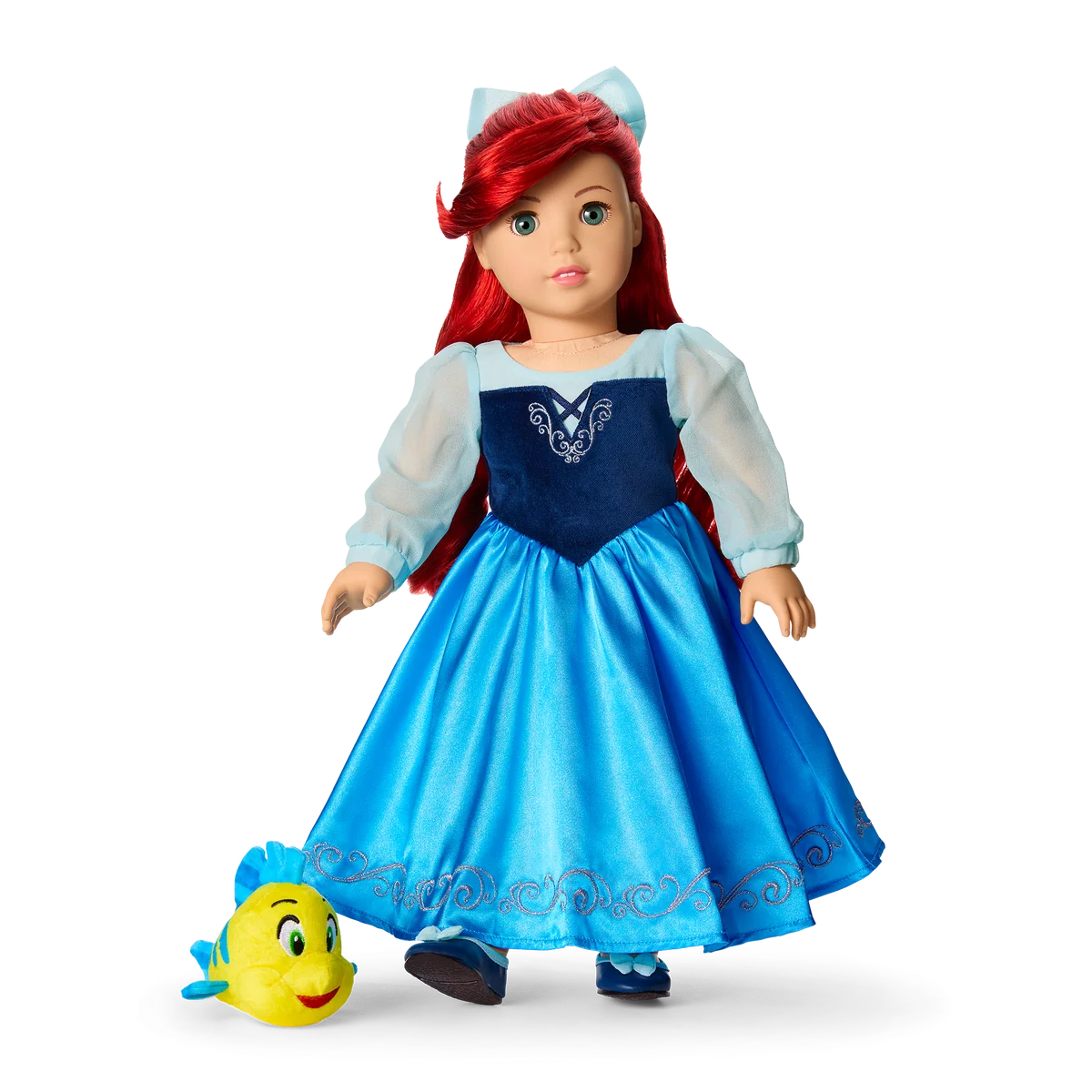 American Girl® Disney Princess Ariel Day Dress, Flounder & Accessories for 18-inch Dolls