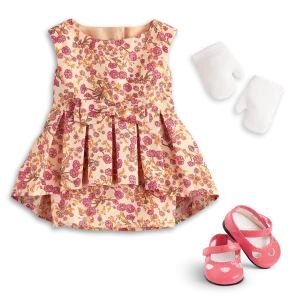 Melody’s™ Fancy Floral Dress for 18-inch Dolls (Historical Characters)