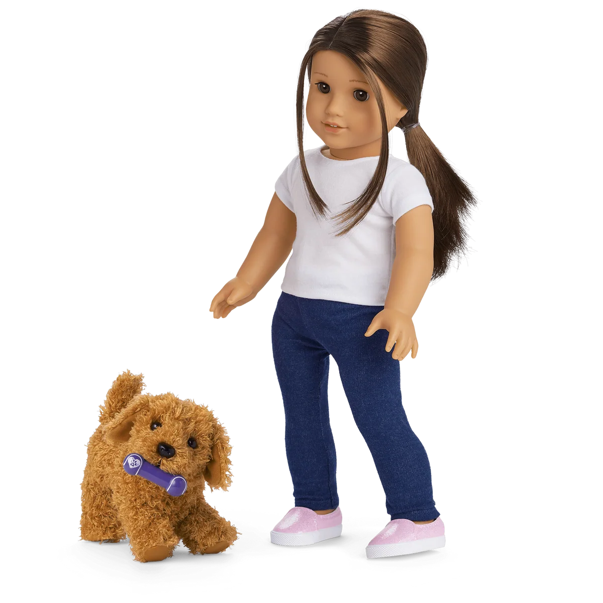 Daffodil Doodle™ Dog for 18-inch Dolls & Fancy Pet Fashion Accessories