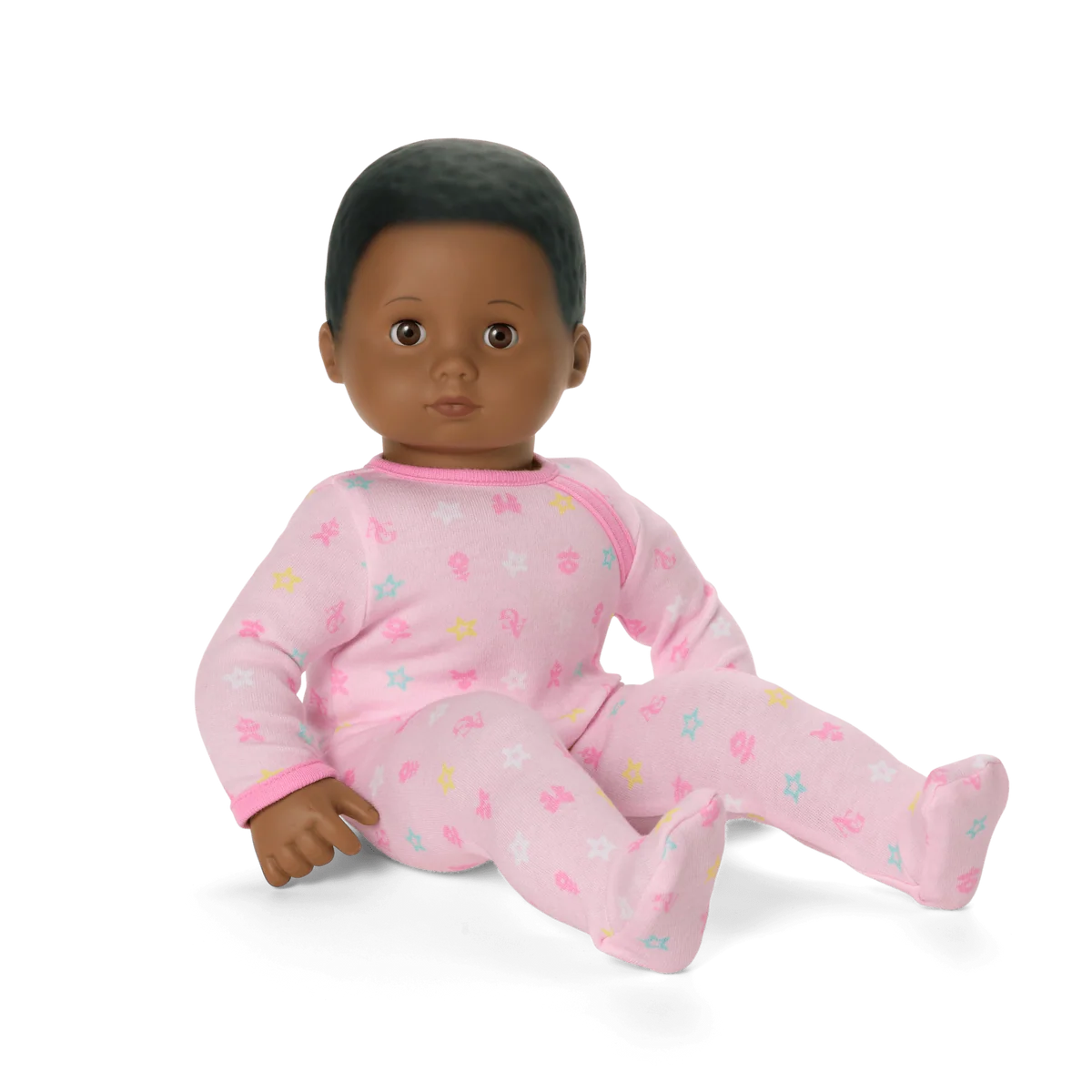 Bitty Baby® Doll #1 with black hair in Pastel Pink