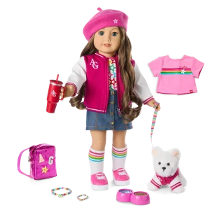 Truly Me™ 18-inch Doll #126, Puppy, Mini Backpack & Accessories AG™ Star Squad Bundle
