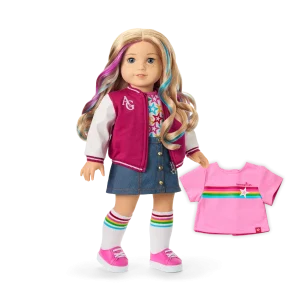 Truly Me™ 18-inch Doll #110 with wavy blonde hair