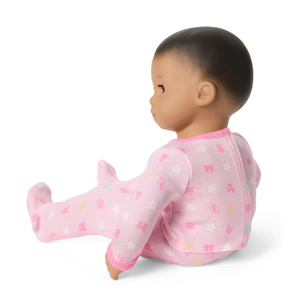 Bitty Baby® Doll #5 with dark-brown hair in Pastel Pink