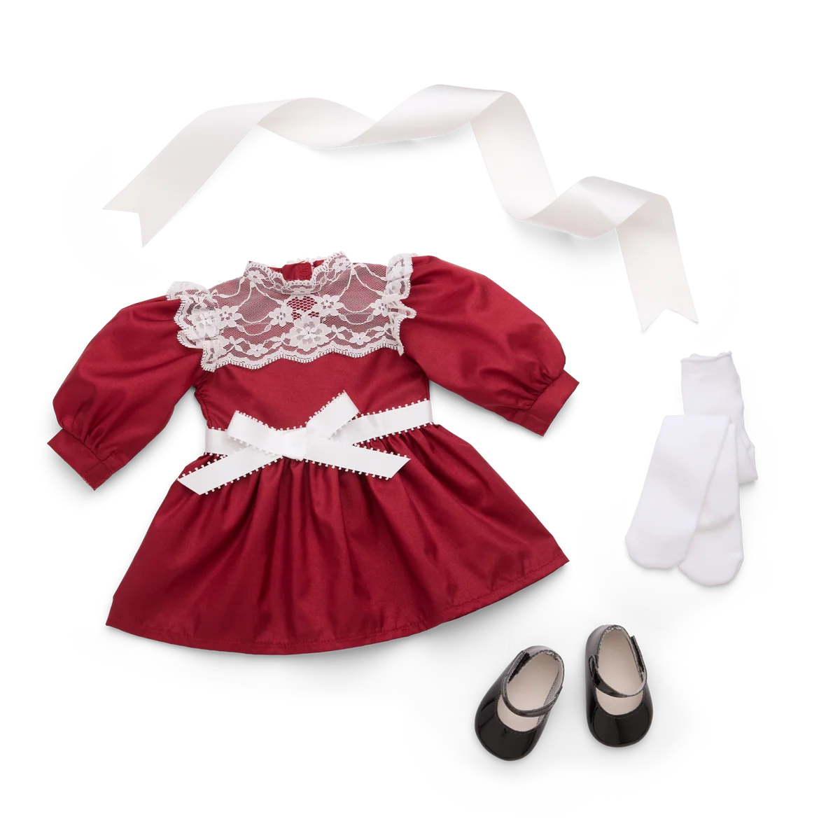 Samantha Parkington™ 18-inch Doll & Cranberry Party Dress Bundle (Historical Characters)