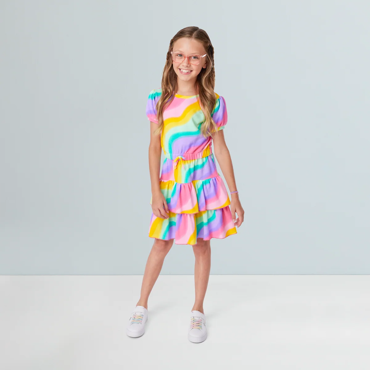 Summer's™ Rainbow Swirl Dress for Girls & 18-inch Dolls + Summer Doll (Girl of the Year™ 2025)