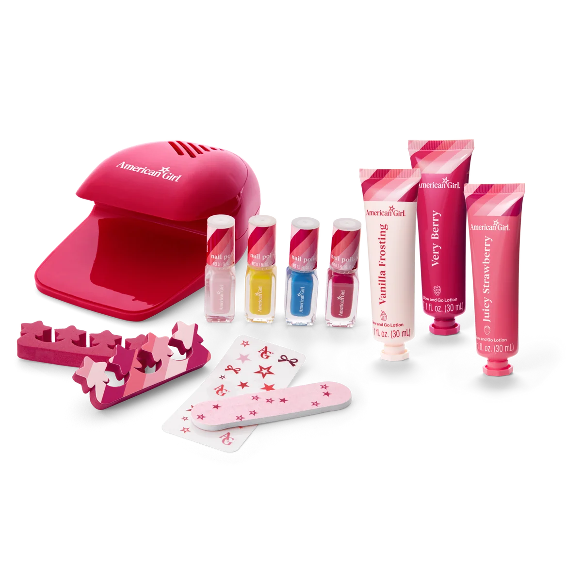 American Girl™ Nail Set & 3 Hand Lotions for Girls