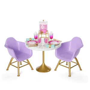 Kitchen Table for Two Set for 18-inch Dolls