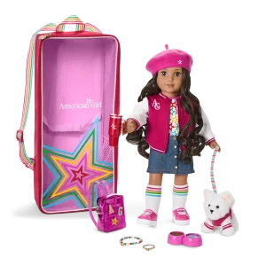 Truly Me™ 18-inch Doll #108, Accessories, Puppy & Doll Carrier