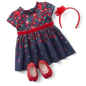 American Girl® x Janie and Jack Wrapped in Roses Party Dress for Bitty Baby® Dolls