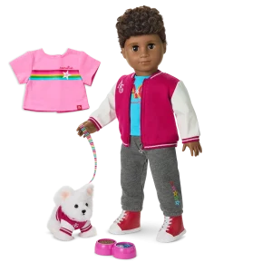 Truly Me™ 18-inch Doll #113, Puppy & Accessories AG™ Star Squad Bundle