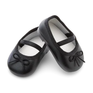 American Girl® x J.Crew Black Ballet Flats for 18-inch Dolls