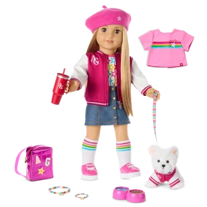 Truly Me™ 18-inch Doll #131, Puppy, Mini Backpack & Accessories AG™ Star Squad Bundle