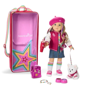 Truly Me™ 18-inch Doll #110, Accessories, Puppy & Doll Carrier