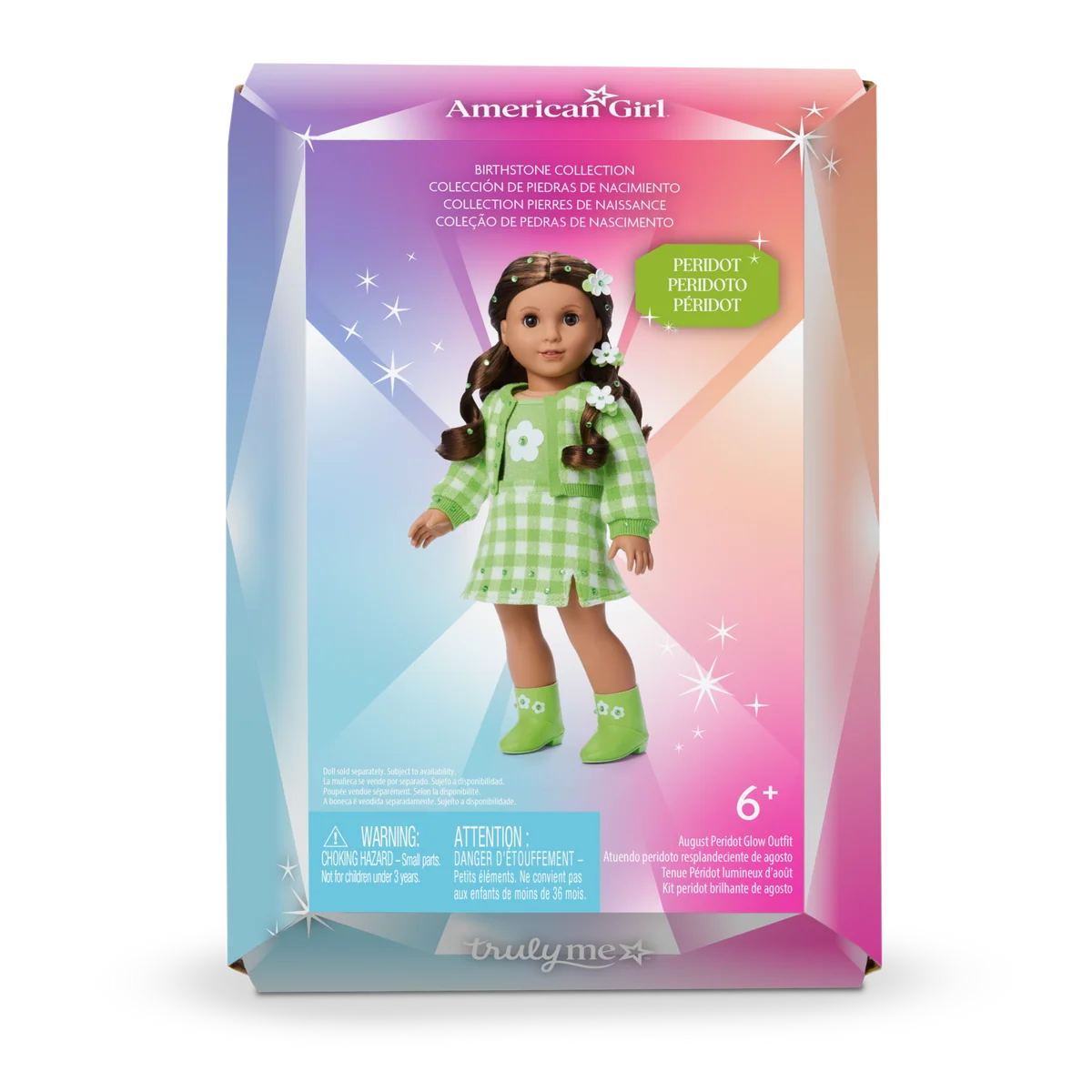 August Peridot Glow Outfit for 18-inch Dolls