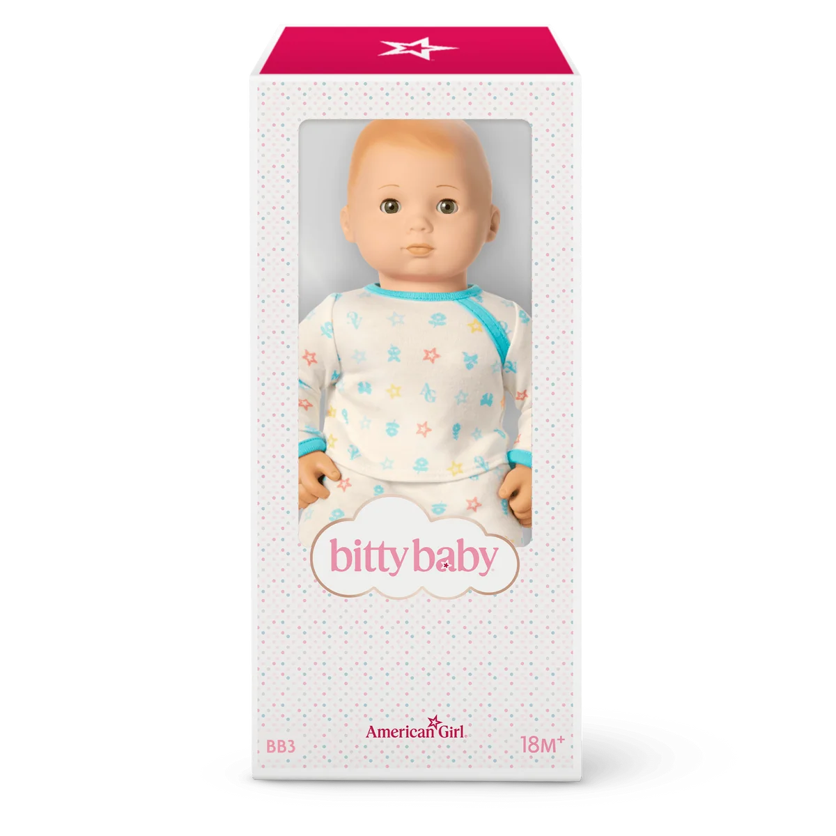 Bitty Baby® Doll #3 with blonde hair in Pastel Blue