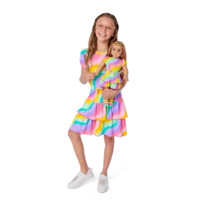 Summer's™ Rainbow Swirl Dress for Girls & 18-inch Dolls + Summer Doll (Girl of the Year™ 2025)