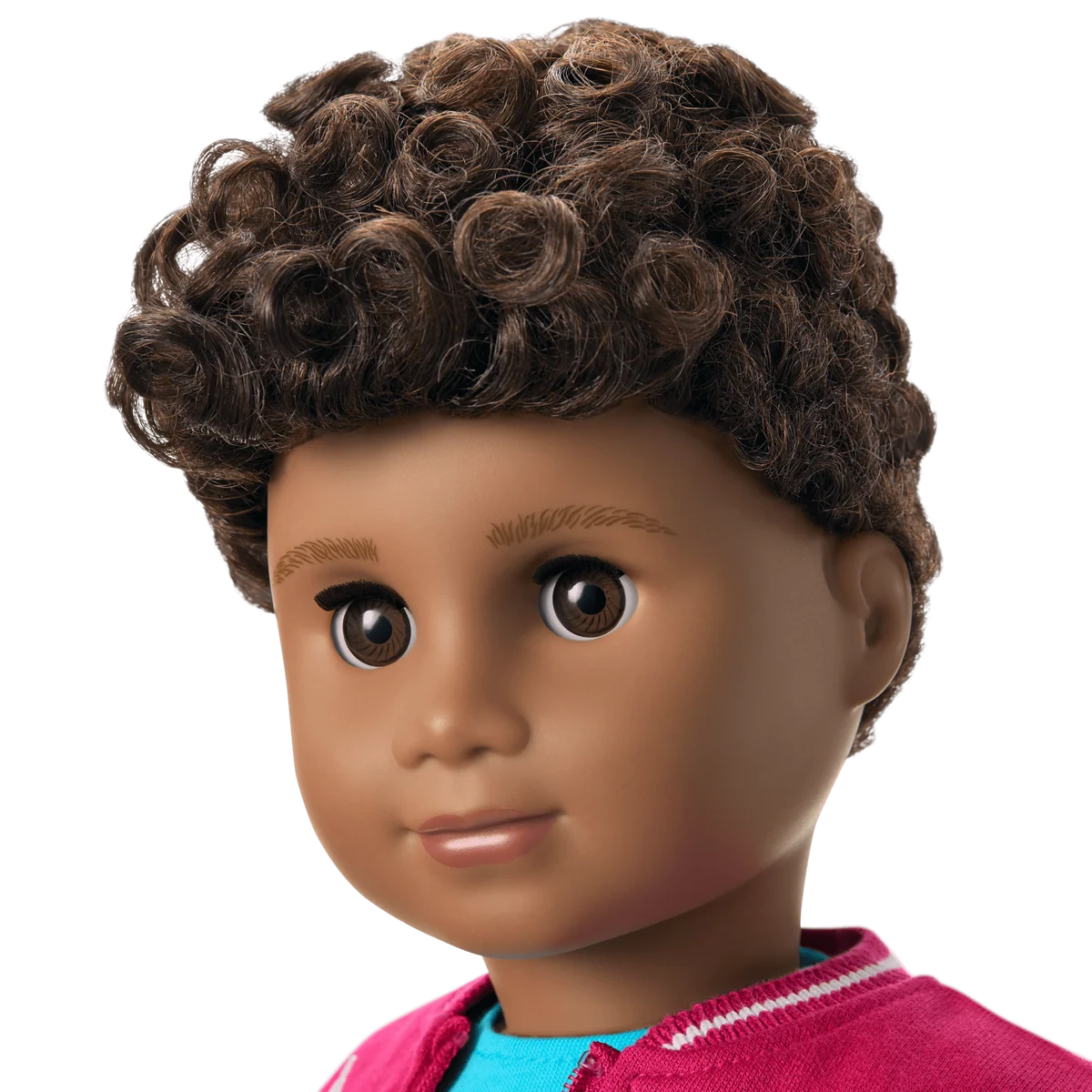 Truly Me™ 18-inch Doll #113 with curly dark-brown hair