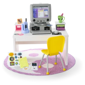 Isabel™ & Nicki’s™ Computer & Desk Set for 18-inch Dolls (Historical Characters)