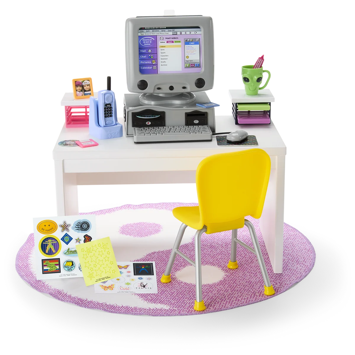 Isabel™ & Nicki’s™ Computer & Desk Set for 18-inch Dolls (Historical Characters)