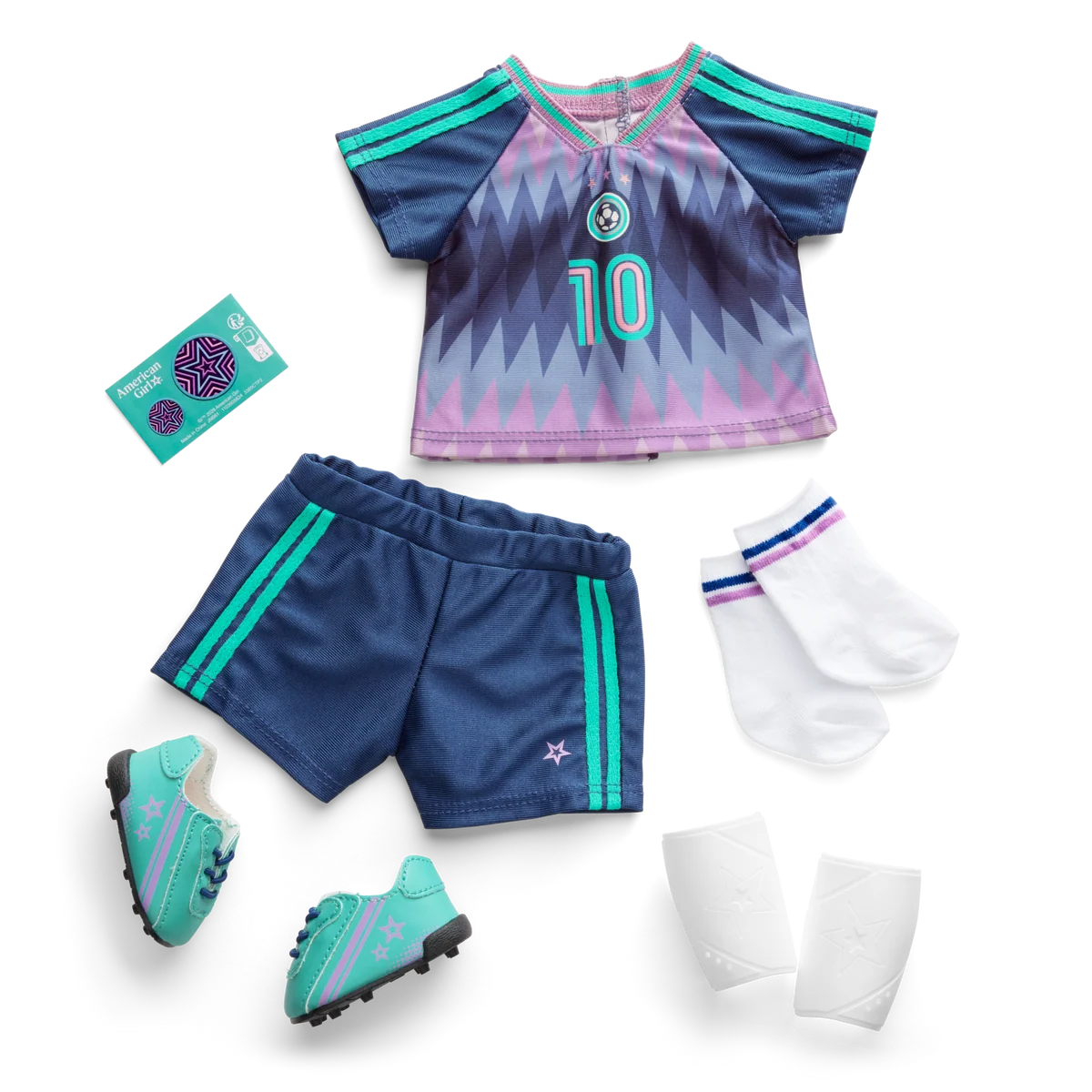 Daisy Davenport’s™ Soccer Net Set & Uniform Bundle for 18-inch Dolls (Girl of the Year™ 2027)