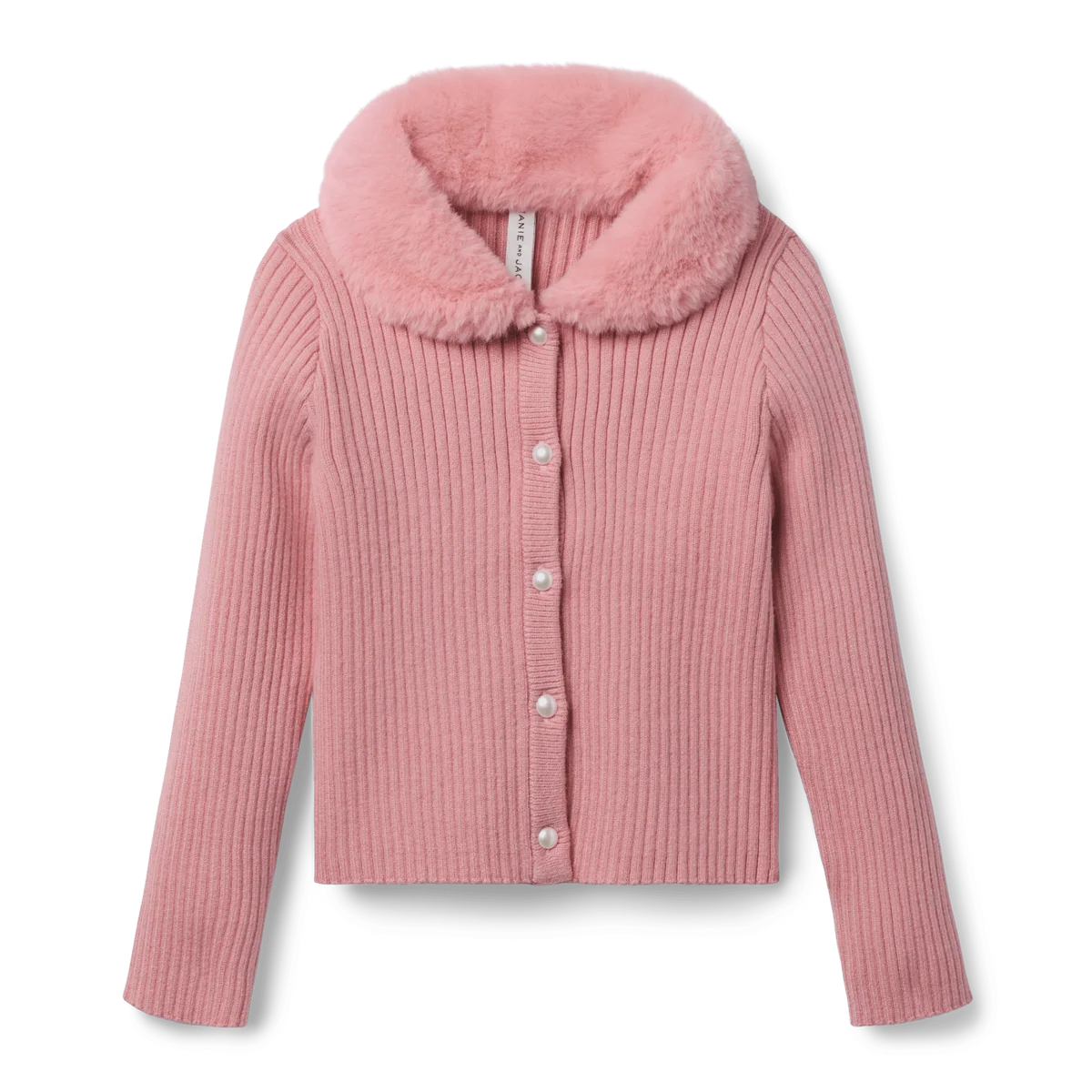 American Girl® x Janie and Jack Rosy Ribbed Cardigan for Girls