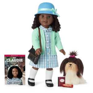 Claudie Wells™ 18-inch Doll, Book, Accessories & Dog (Historical Characters)