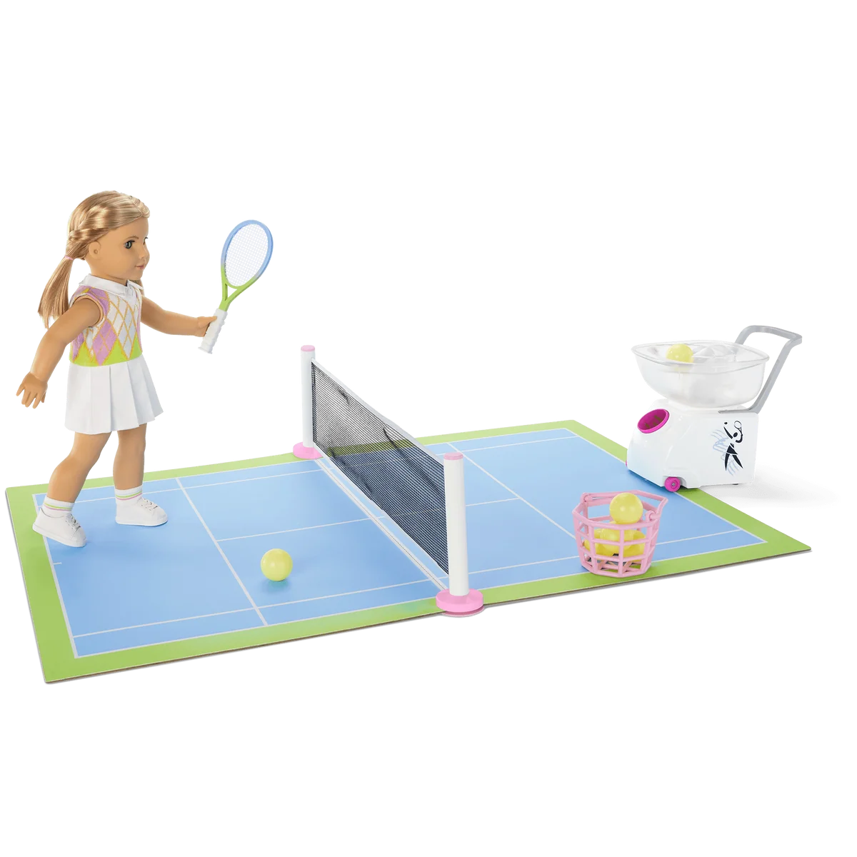 Isabel™ & Nicki's™ 2-in-1 Tennis Court & Skate Spot for 18-inch Dolls (Historical Characters)