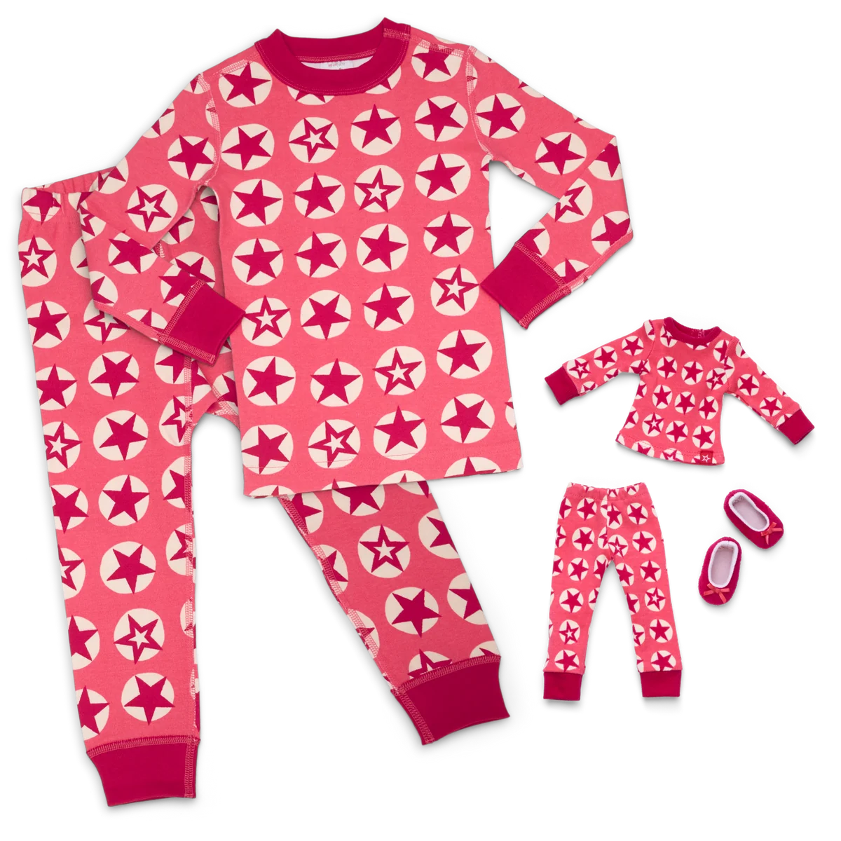 American Girl® x Hanna Andersson Berry Bright Stars Pajamas for Girls & 14.5-inch Dolls