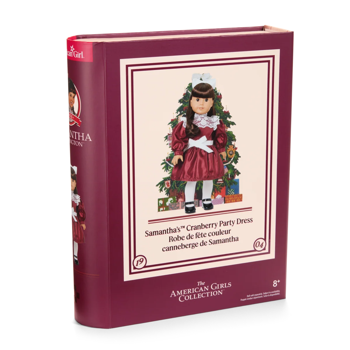 Samantha Parkington™ 18-inch Doll & Cranberry Party Dress Bundle (Historical Characters)