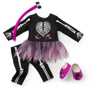 You Glow, Girl! Skeleton Costume for 18-inch Dolls
